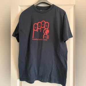 Timberland Navy blue Graphic T-Shirt with Red Print